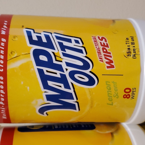 320 Wipe Out antibacterial wipes 80x4 lemon scent - Picture 2 of 5